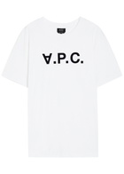 A.P.C. Standard Logo Cotton T-shirt White