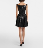 Vivienne Westwood Mini Sunday sequined draped corset dress