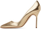 Manolo Blahnik Gold BB Heels