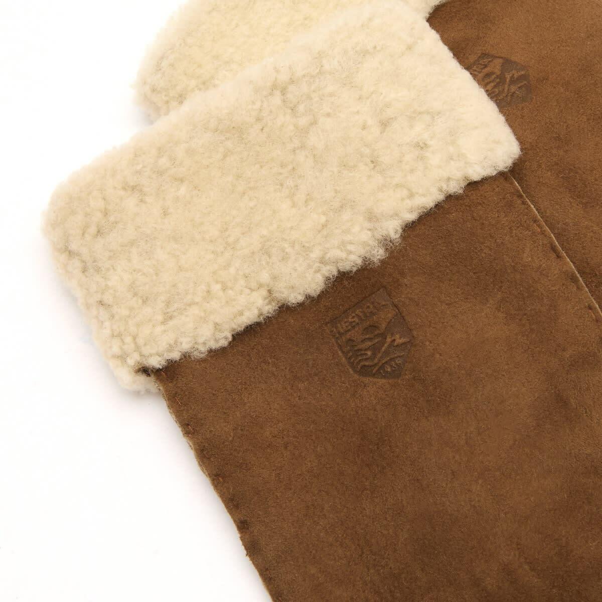 Hestra Women's Sheepskin Mittens in Beige