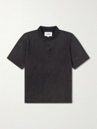 Corridor - Garment-Dyed Cotton-Piqué Polo Shirt - Black