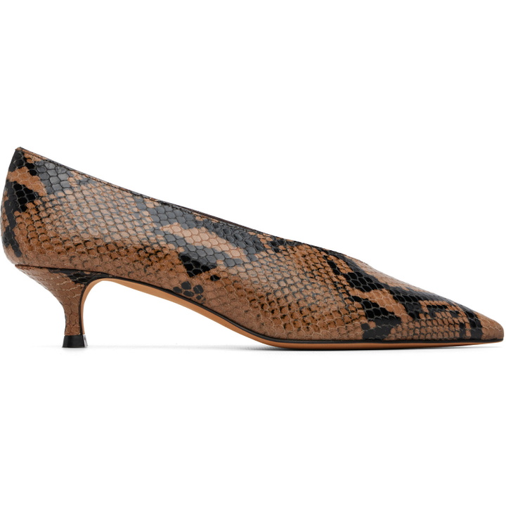 Photo: Le Monde Beryl Brown & Black Babouche Kitten Heels