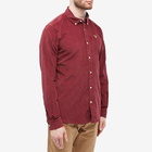 Barbour Men's Yaleside Tailored Cord Shirt in Port