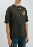 Amiri Jazz Hideaway Logo-print Cotton T-shirt Black