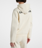 Balenciaga Logo cotton fleece hoodie