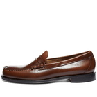 Bass Weejuns Men's Larson Penny Loafer in Mid Brown Leather