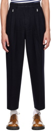 ADER error Navy Pleated Trousers