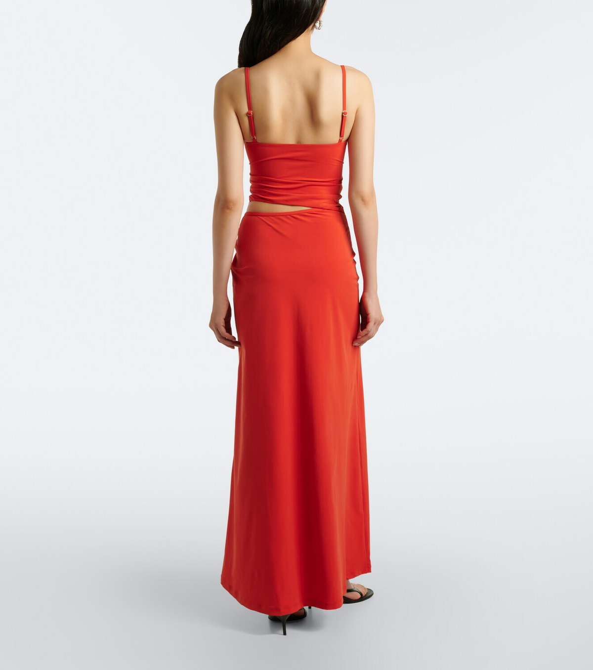 Christopher Esber Orbit gathered cutout maxi dress