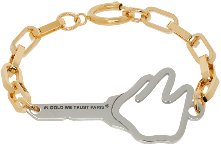 Photo: IN GOLD WE TRUST PARIS Gold & Silver Empty Key Bracelet