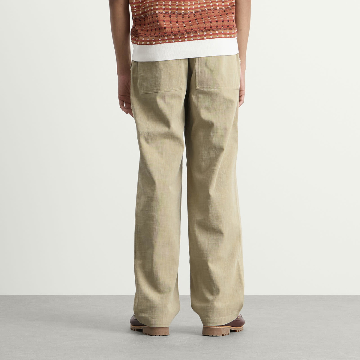 Drôle de Monsieur Men's Cotton Elasticated Waist Pants in Kaki
