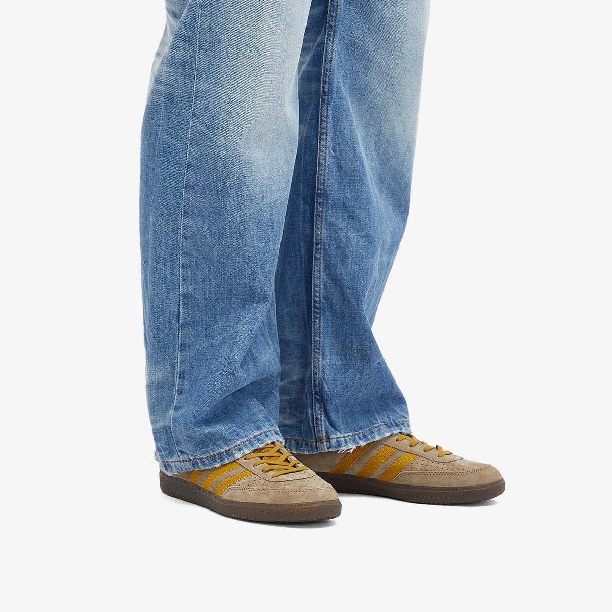 Adidas x C.P. Company SPZL Wimberly Sneaker in Tech Khaki/Bronze