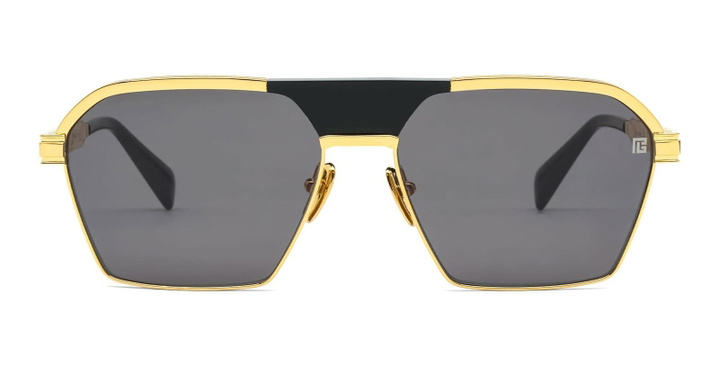 Photo: Balmain Sergeant - 18k Gold / Black Sunglasses