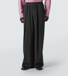 Acne Studios Logo embroidered wide-leg pants