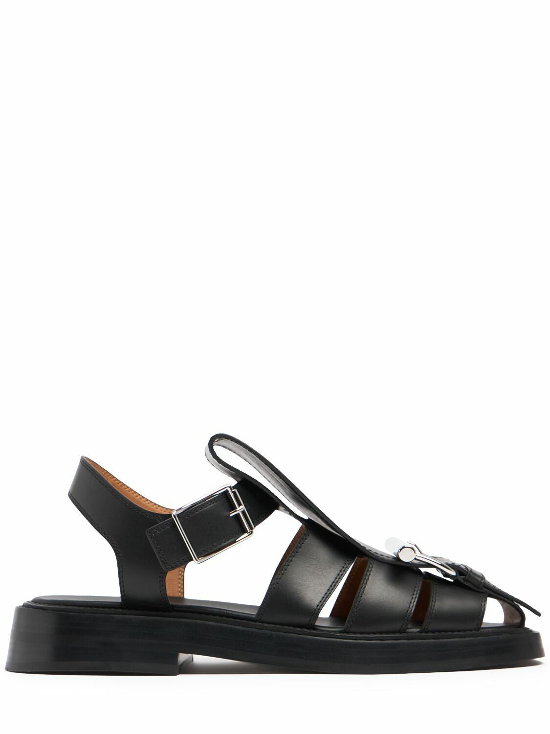 ALEXANDER MCQUEEN - Seal Leather Sandals Alexander McQueen