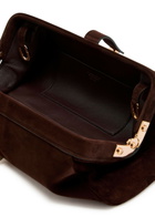 Gabriela Hearst Baguette Suede Clutch bag - Dark Brown - One Size