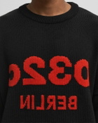032c SELFIE SWEATER Black Mens Pullover