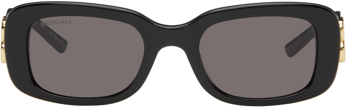 BALENCIAGA レクタンクルフレムサンクラス BB0365S 002 Balenciaga Tortoiseshell Rectangular Sunglasses Balenciaga