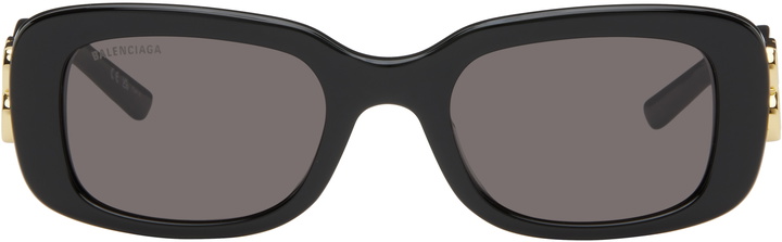 Photo: Balenciaga Black Rectangular Sunglasses