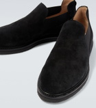 The Row Parker suede slip-on shoes