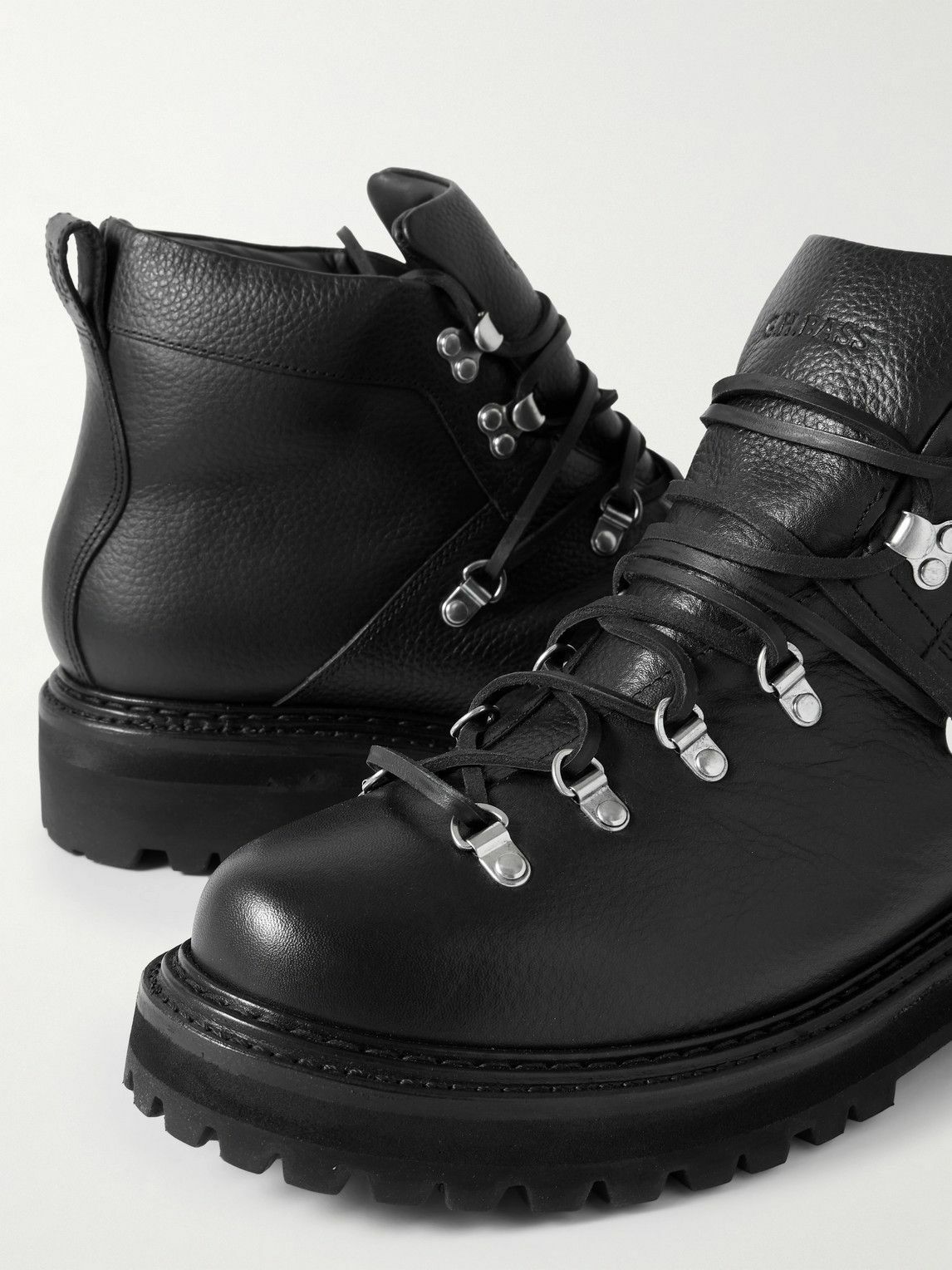 G.H. BASS - Mason Alpine Full-Grain Leather Lace-Up Boots - Black