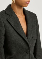 Wales Bonner Iris Wool-blend Blazer Grey