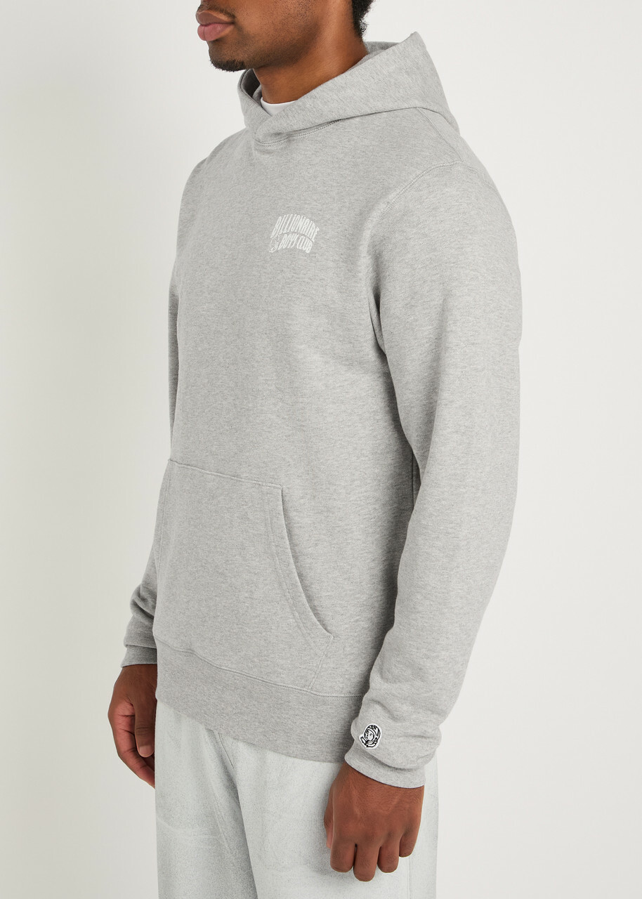 Billionaire Boys Club Small Arch Logo Hooded Cotton Sweatshirt Grey