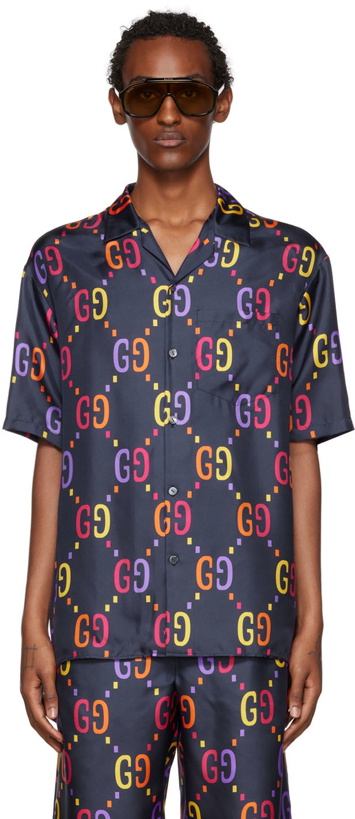 Photo: Gucci Navy GG Shirt