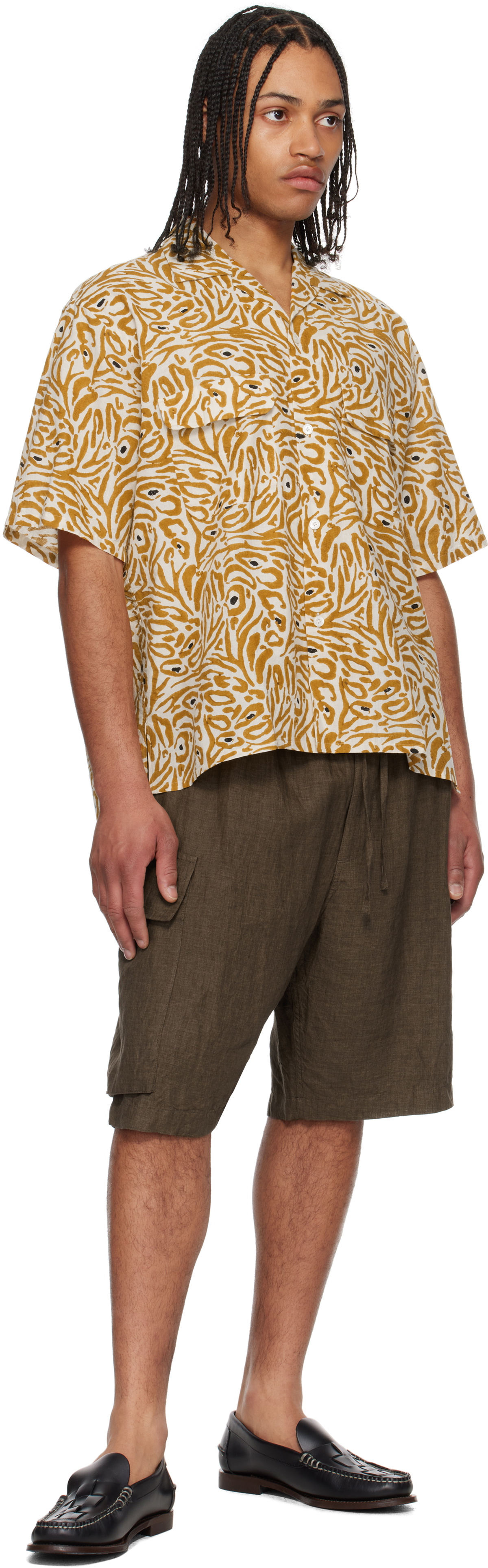 KAPTAIN SUNSHINE Yellow Open Collared S/S Shirt Kaptain Sunshine