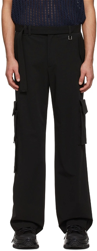 Photo: Wooyoungmi Black Polyester Cargo Pants