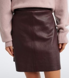 Stouls Lucie leather miniskirt