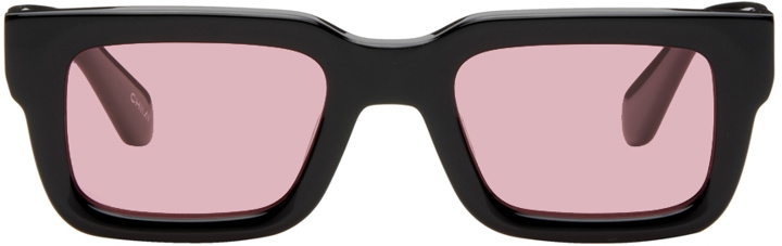 Photo: CHIMI SSENSE Exclusive Black & Pink 05 Sunglasses