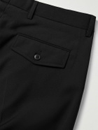 mfpen - Straight-Leg Pleated Wool-Crepe Suit Trousers - Black