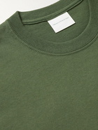 Museum Of Peace & Quiet - L'Horizon Logo-Print Cotton-Jersey T-Shirt - Green