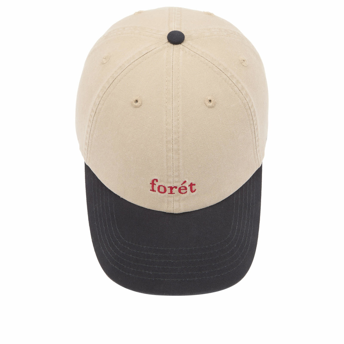 Foret Men's Hawk Washed 2-Tone Cap in Khaki/Navy 