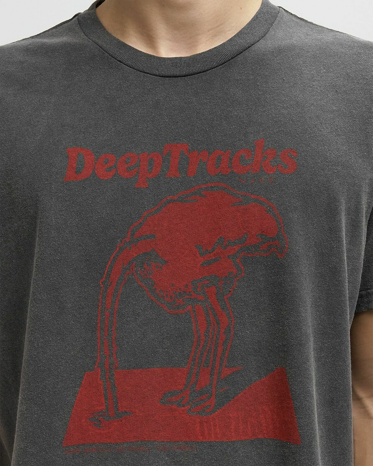Nudie Jeans Roy Deep Tracks Tee Grey Mens Shortsleefe