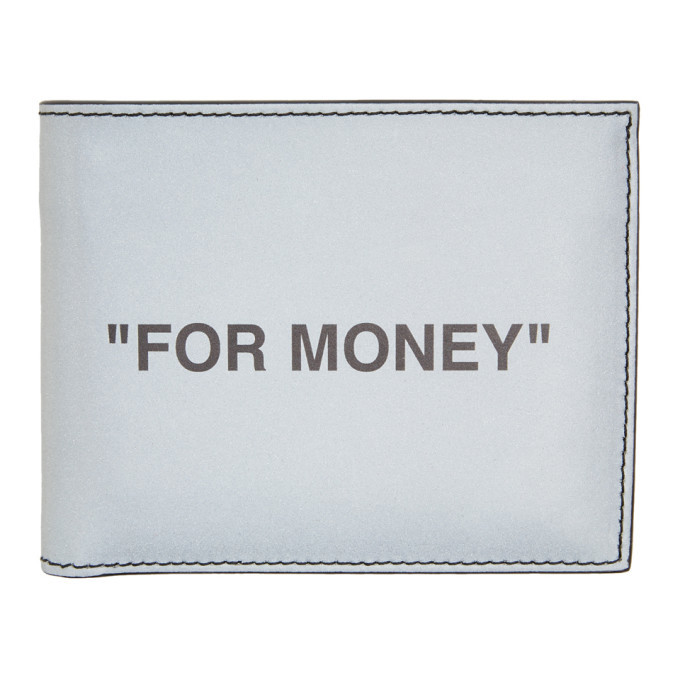 Buy Off-White Quote Bifold Wallet 'Black/White