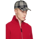 Burberry Black Check Cotton Baseball Cap