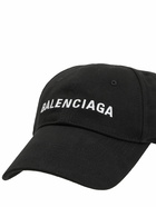 BALENCIAGA - Logo Embroidered Cotton Baseball Hat