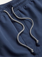 Brunello Cucinelli - Straight-Leg Long-Length Logo-Embroidered Swim Shorts - Blue