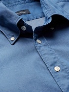 Thom Sweeney - Button-Down Collar Cotton-Chambray Shirt - Blue