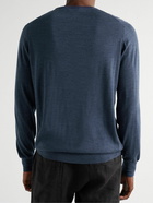 William Lockie - Merino Wool Sweater - Blue