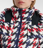 Perfect Moment Candice houndstooth down ski jacket