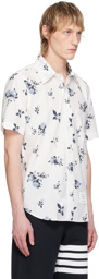 Thom Browne White Floral Shirt