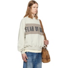 Fear of God ESSENTIALS Gray Cropped Relaxed Panelled Sweatshirt