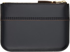 COMME des GARÇONS WALLETS Black Triple Stitch Pouch