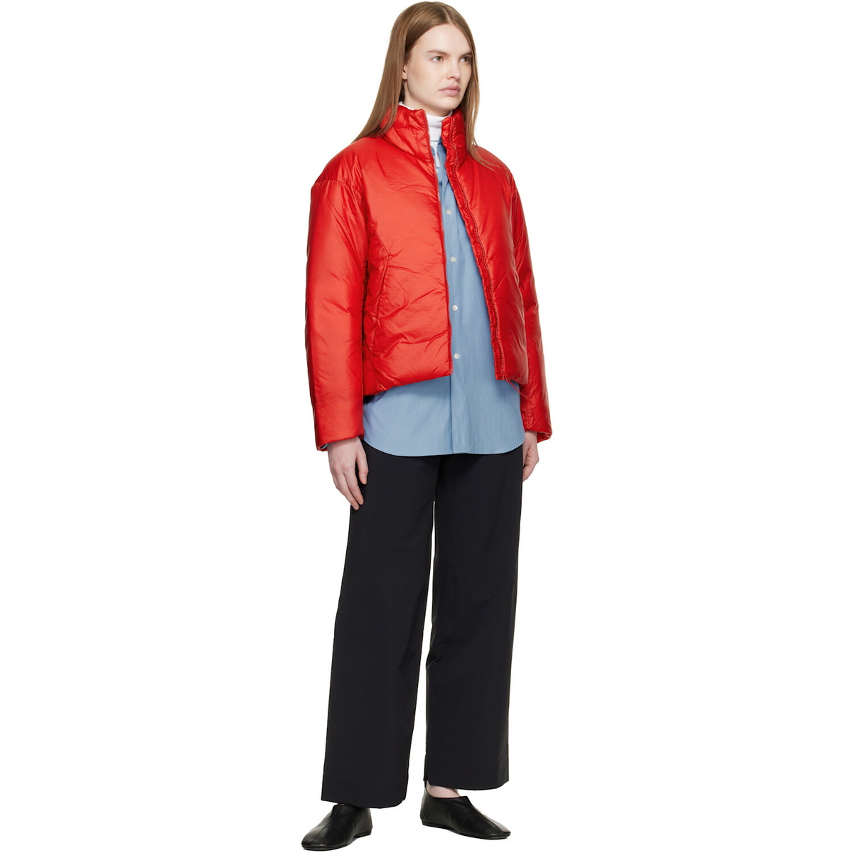 Veilance Red Conduit Down Jacket