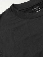 Satisfy - Ripstop-Trimmed Polartec® Recycled-GhostFleece™ Running T-Shirt - Black