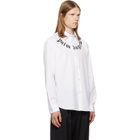 Palm Angels White Neck Logo Shirt