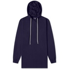 Rick Owens DRKSHDW Men's Pullover Lightweight Hoody in Indigo