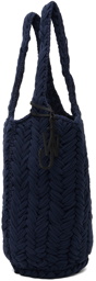 JW Anderson Navy Knitted Shopper Bag